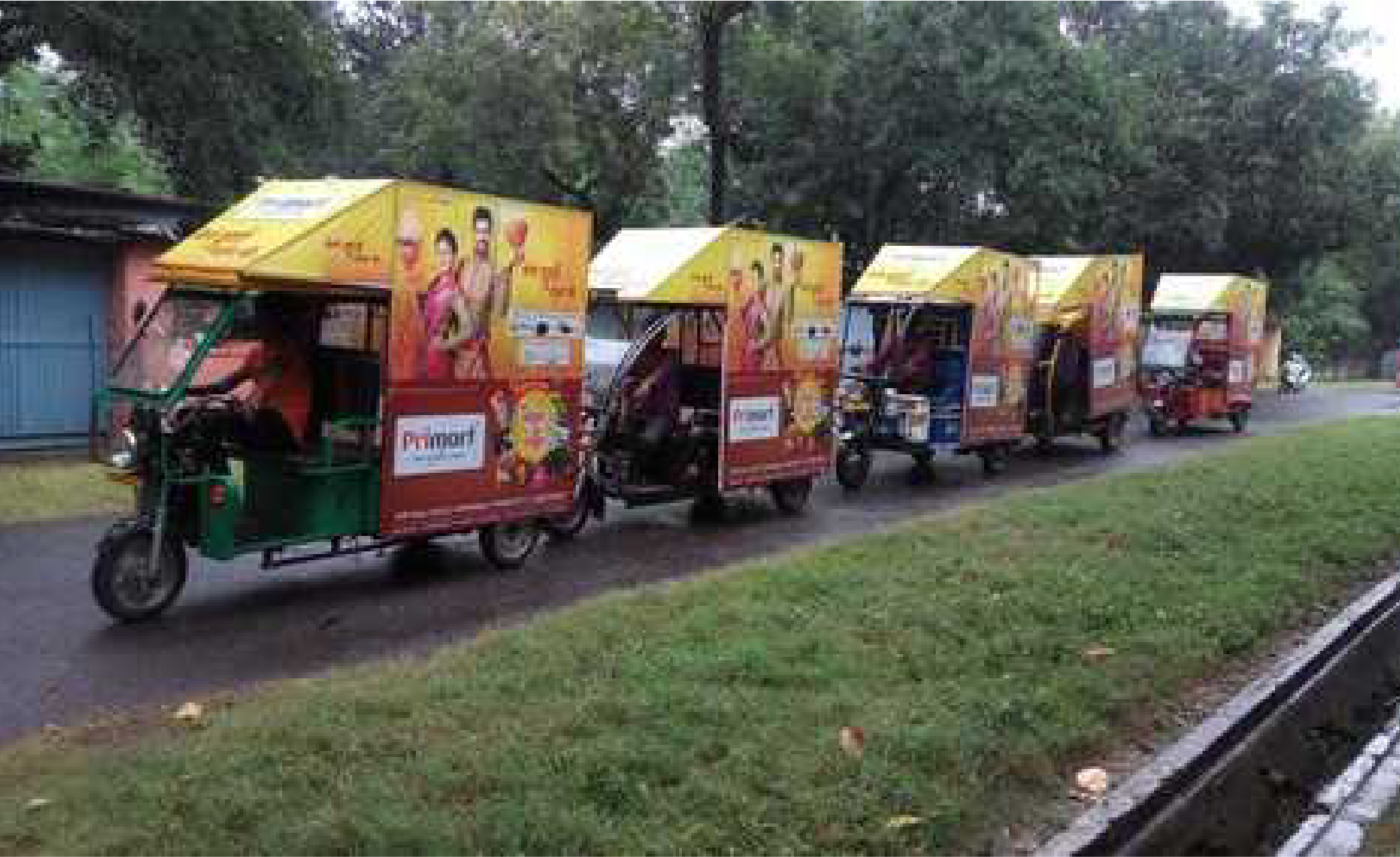 E-Rickshaw Transit Branding Setup
