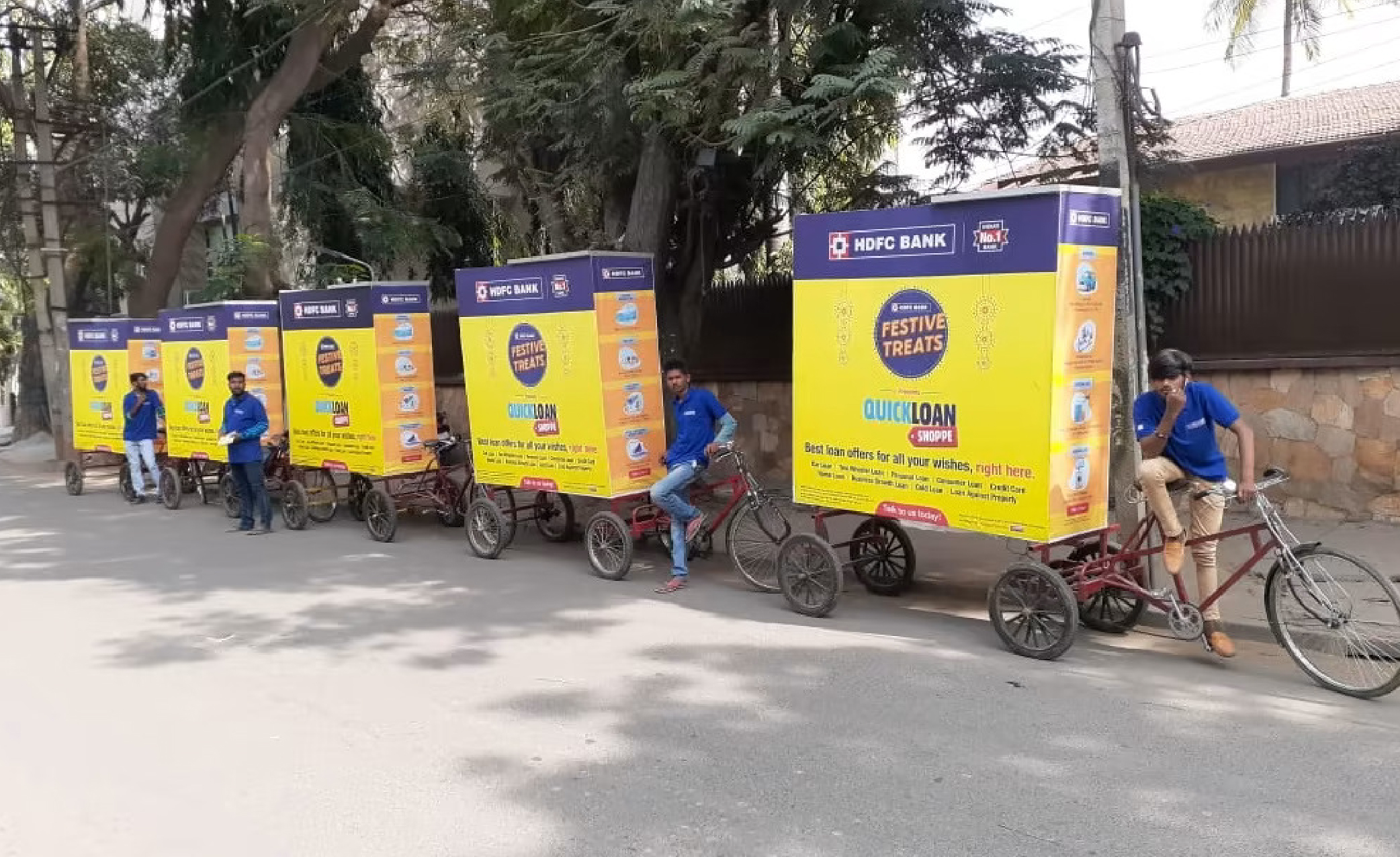 Tricycle Branding and Human Billboards