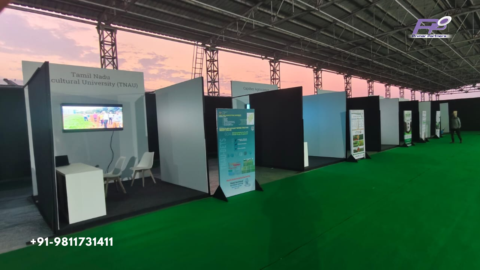 Tamil Nadu Agricultural University (TNAU) Exhibition Stalls Lineup Setup by Primar Partners (+91-9811731411)