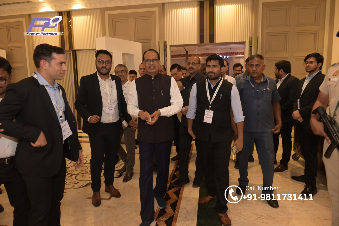 Chief Guest Hon'ble Shivraj Singh Chouhan escorted by Primar Partners Team