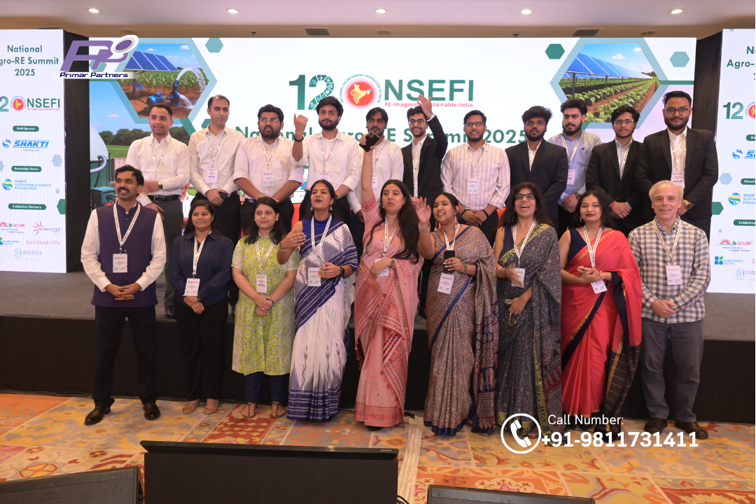 Primar Partners Organising Team Group Photo on Stage at Sheraton New Delhi