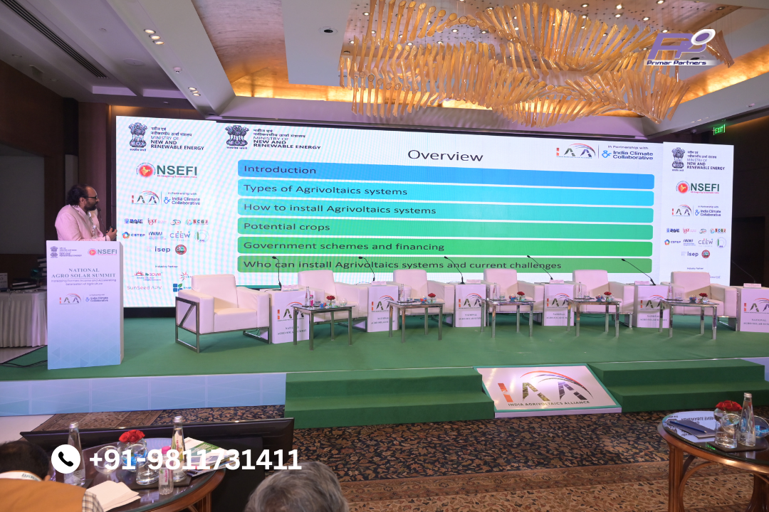 National Agro Solar Summit Overview Speaker Presentation Stage